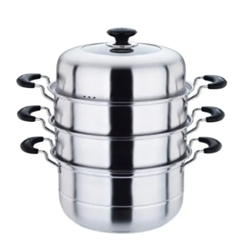 4 Layer Stainless Steel Steamer for Restaurent