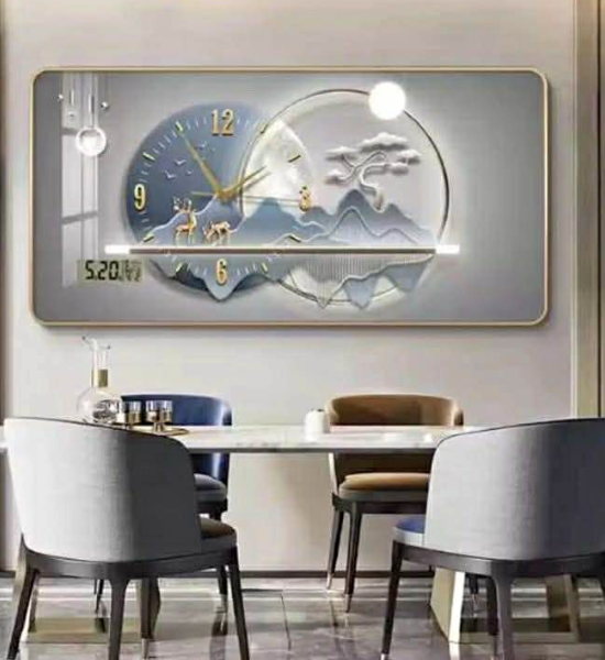 Safe and Save Ltd Auckland Luxury LED Integrated Wall Art Clock
