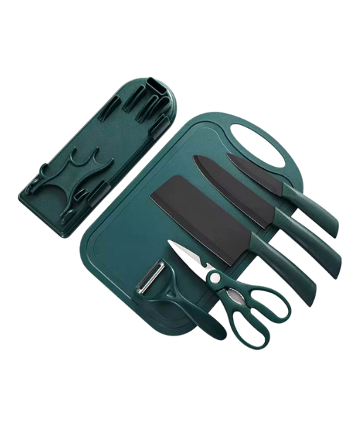 All-in-One Professional 6-Piece Kitchen Knife & Cutting Board Set