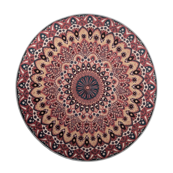 Exquisite Mandala Medallion Circular Rug safeand save.co.nz