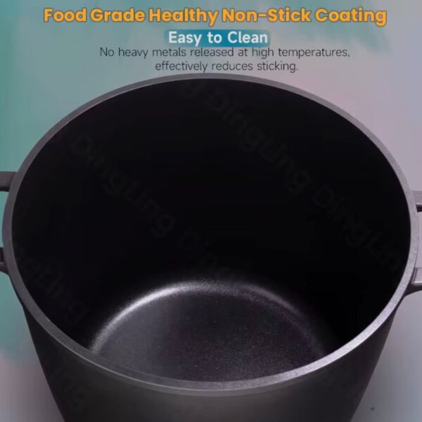 Multiply Casted Aluminium Cookware Set Non Stick Marble Coating Cooking stock Pot