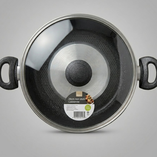 Non-Stick Marble Shallow Casserole & Chef Pot