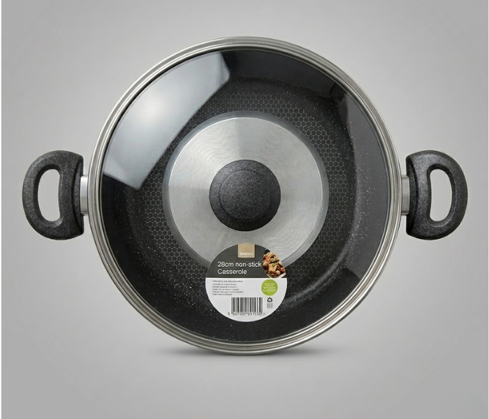 Non-Stick Marble Shallow Casserole & Chef Pot Non-Stick Marble Shallow Casserole & Chef Pot