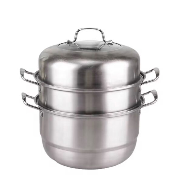 28cm heavy duty stainless steel multi-layer steamer pot with lid for healthy cooking in New Zealand