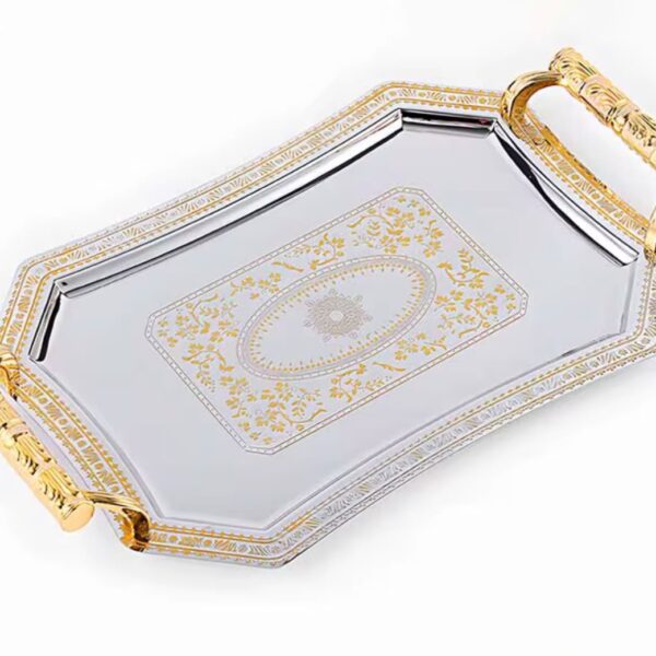 Dessert Serving Tray (Gold) safeandsave.co.nz