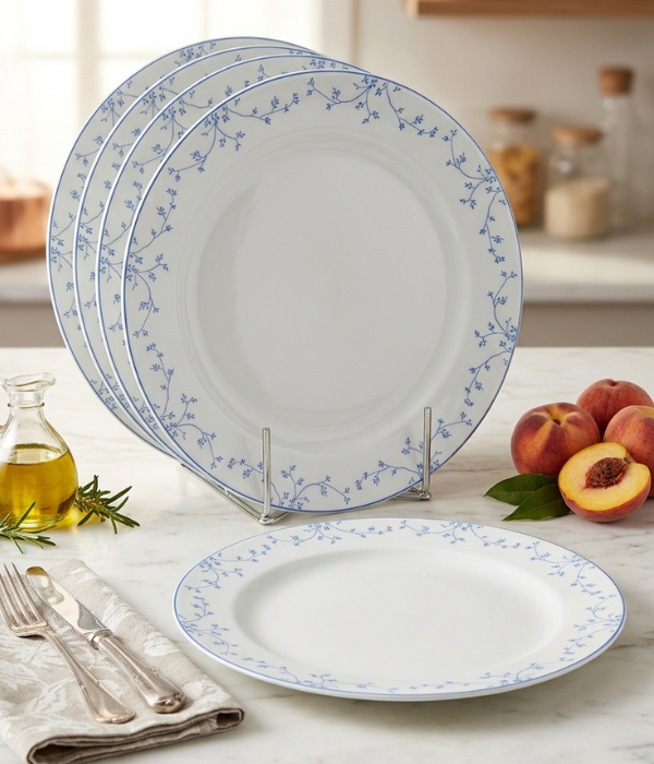 02 Classic Blue Vine Ceramic Dinner Plate (28.6 cm) Classic Blue Vine Ceramic Dinner Plate 28.6 cm | Safe & Save NZ