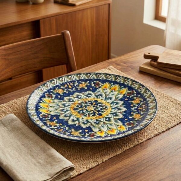 Add a burst of color and artistic flair to your table setting with our Bohemian Porcelain Side Plate (21.7 cm), available now at Safe & Save Auckland. Adorned with vibrant, detailed bohemian patterns inside and out, this versatile side plate is designed to bring individuality, warmth, and style to every meal.