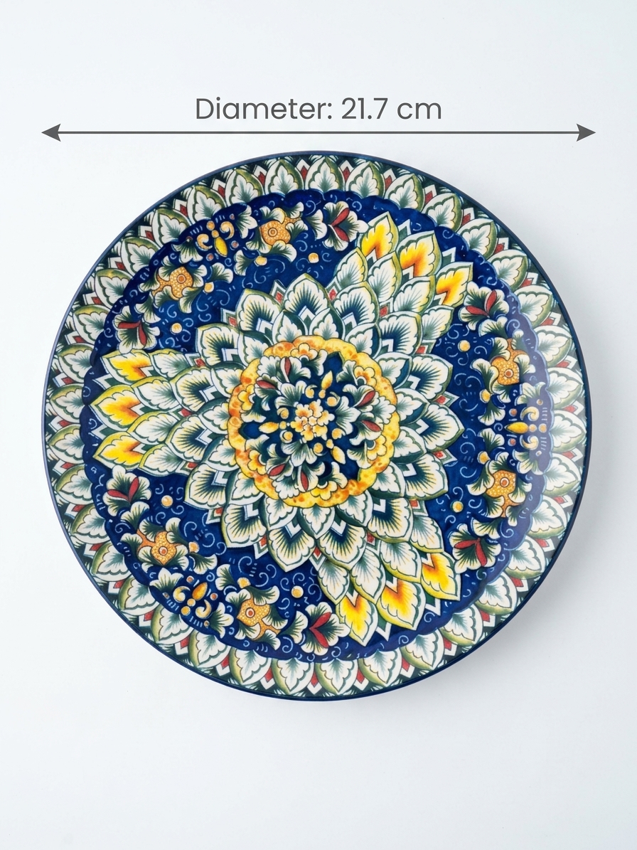 03 bohemian plate 21.7 cm Bohemian Porcelain Side Plate 21.7 cm | 15% OFF | Safe & Save NZ
