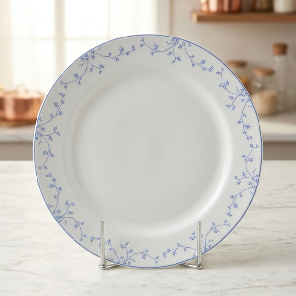 Classic Blue Vine Ceramic Dinner Plate 28.6 cm | Safe & Save NZ