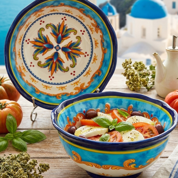 Capri Collection Ceramic Deep Bowl 15 cm | Safe & Save NZ